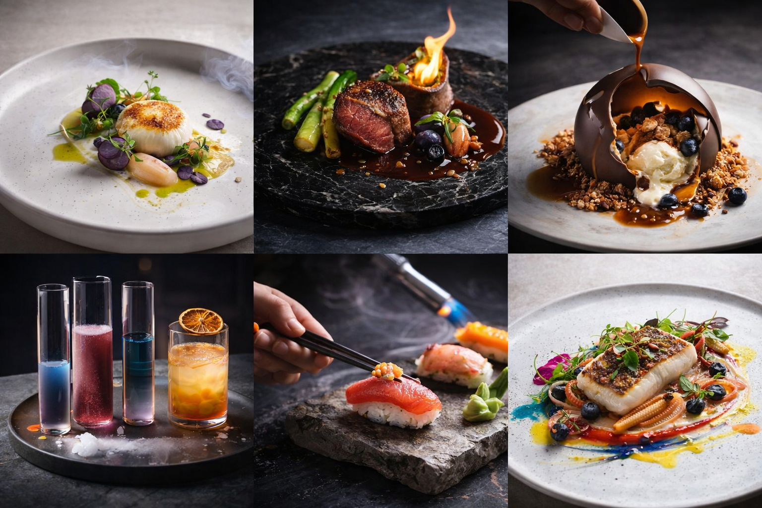 Gourmet Blueberry Composition Event Buffet