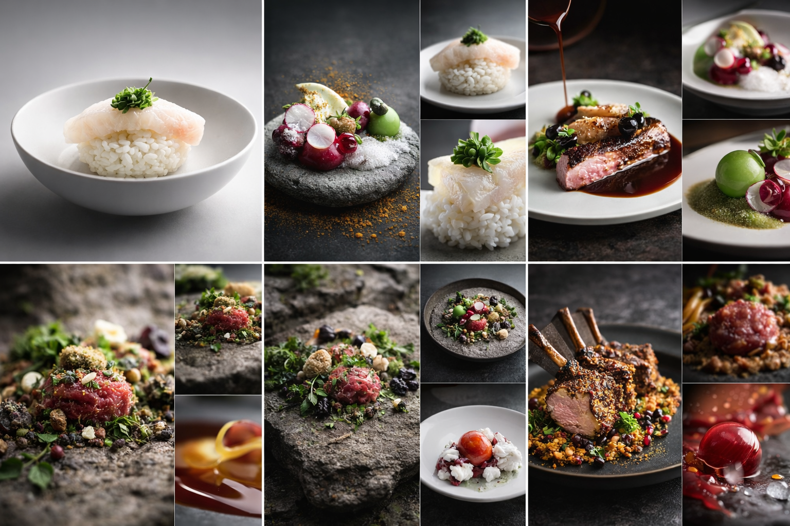 Tuna, Scallop & Braised Meat Collection