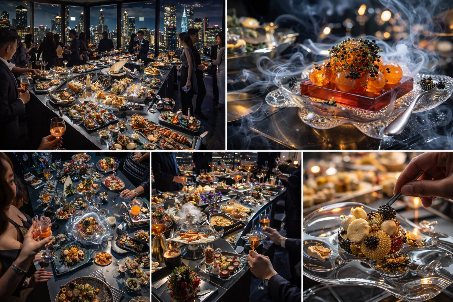 Caviar And Citrus Cocktail Buffet