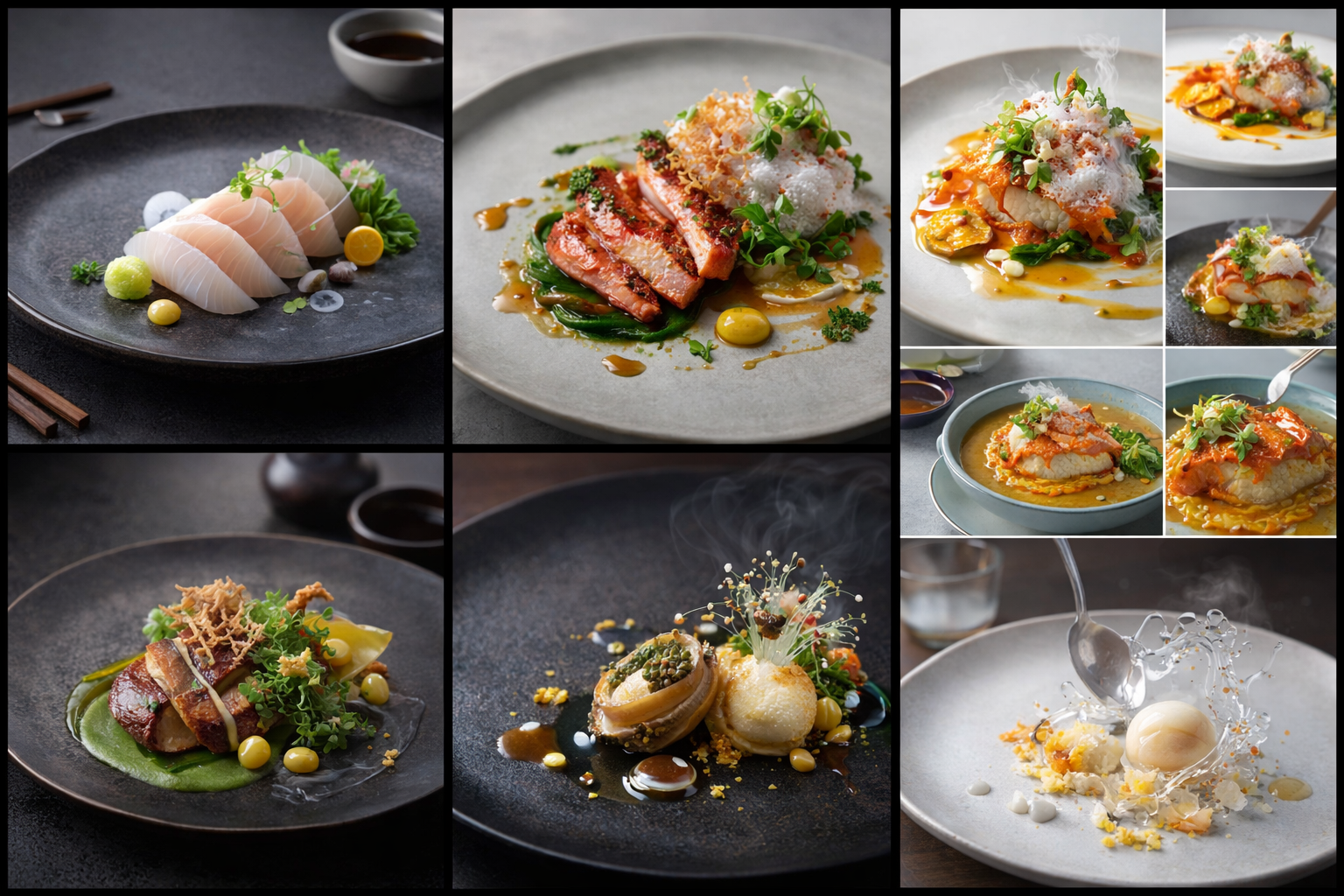 Lobster, Scallop & Wagyu Plating Story