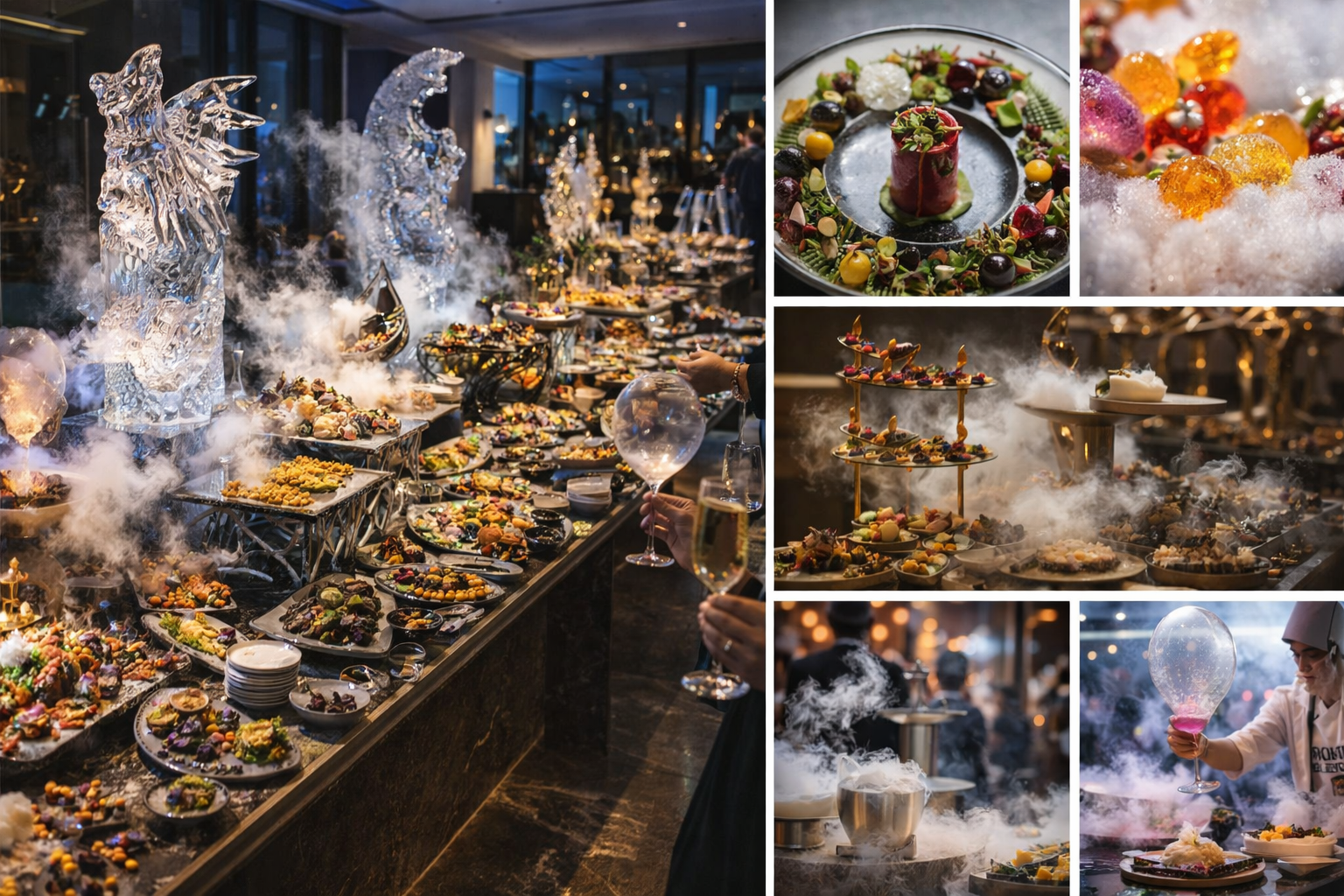 Engagement Party Floral Patisserie Buffet