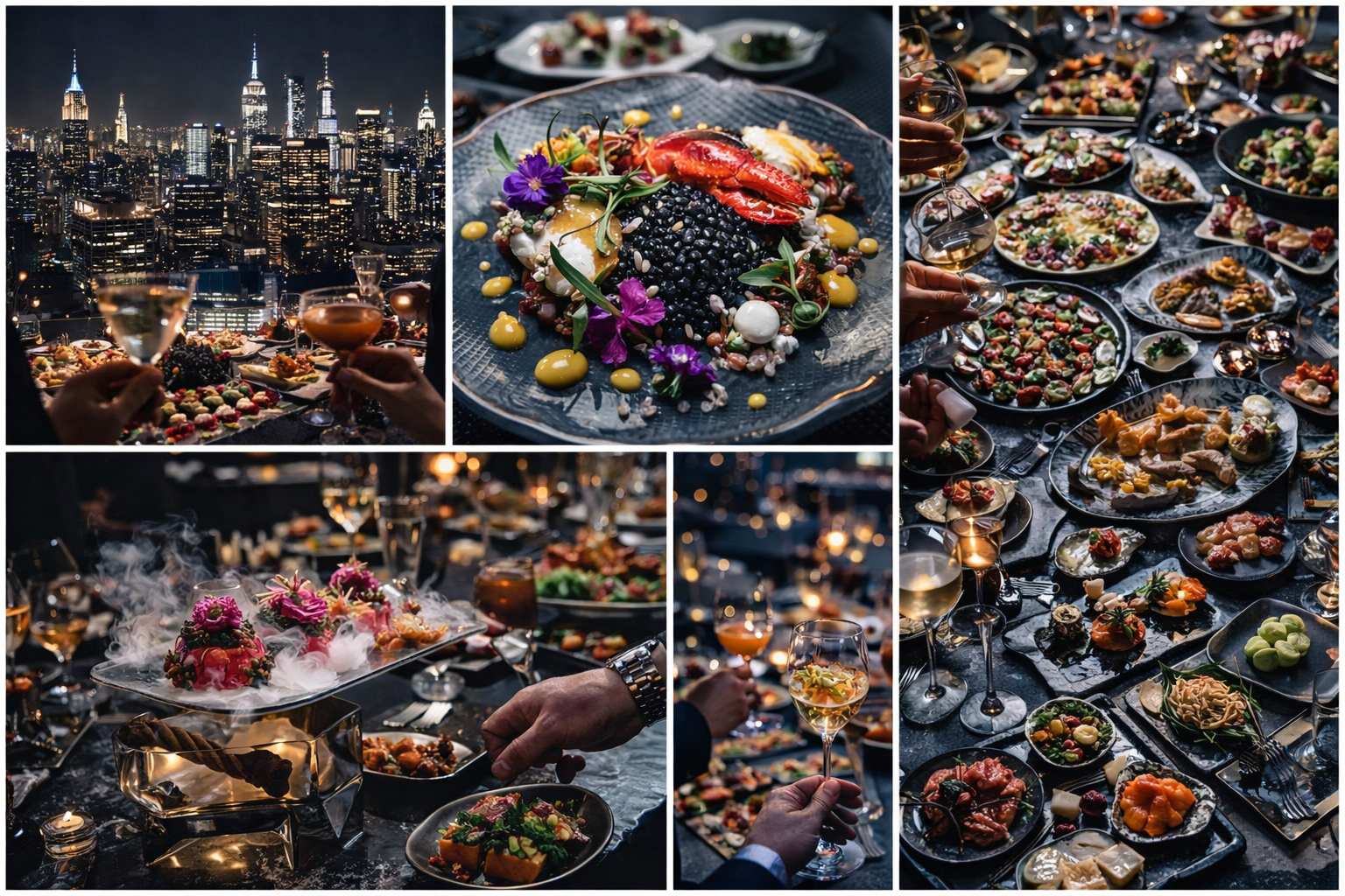 Late Night Party Street Food Buffet