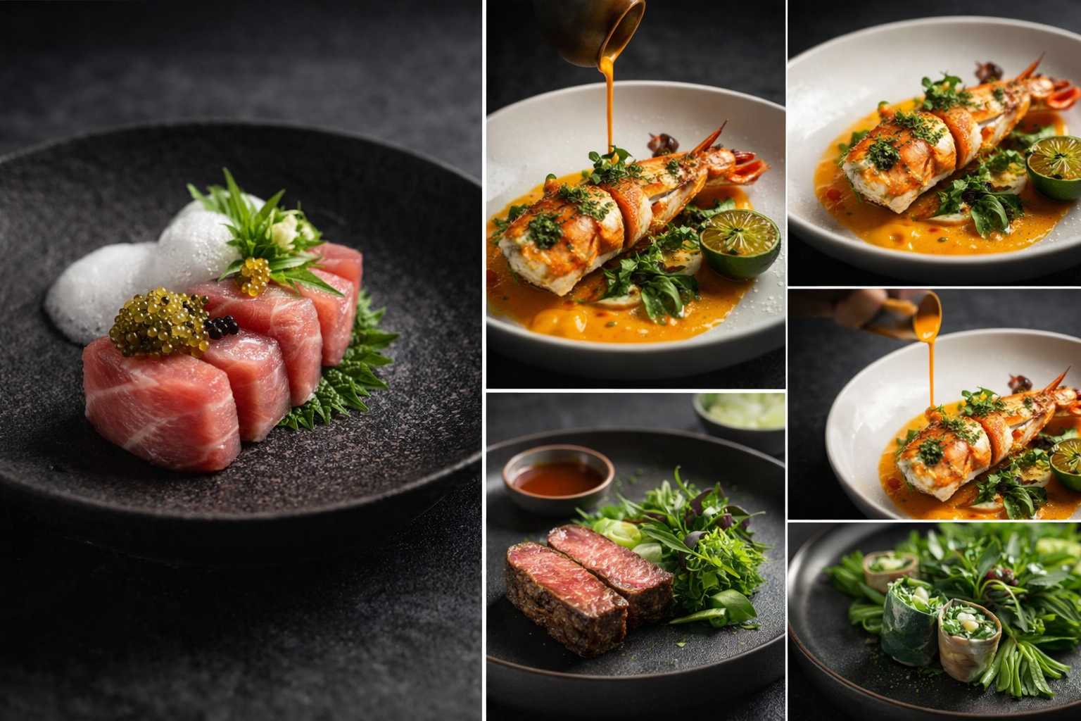 Scallop, Lobster & Lamb Tasting Mosaic II