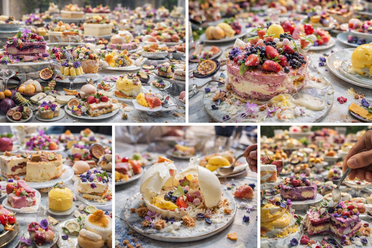 Winter Holiday Dessert Buffet