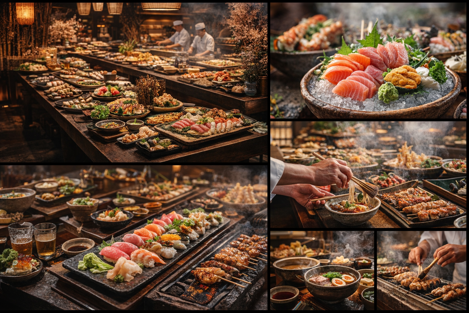 Japanese Omakase Reception Buffet