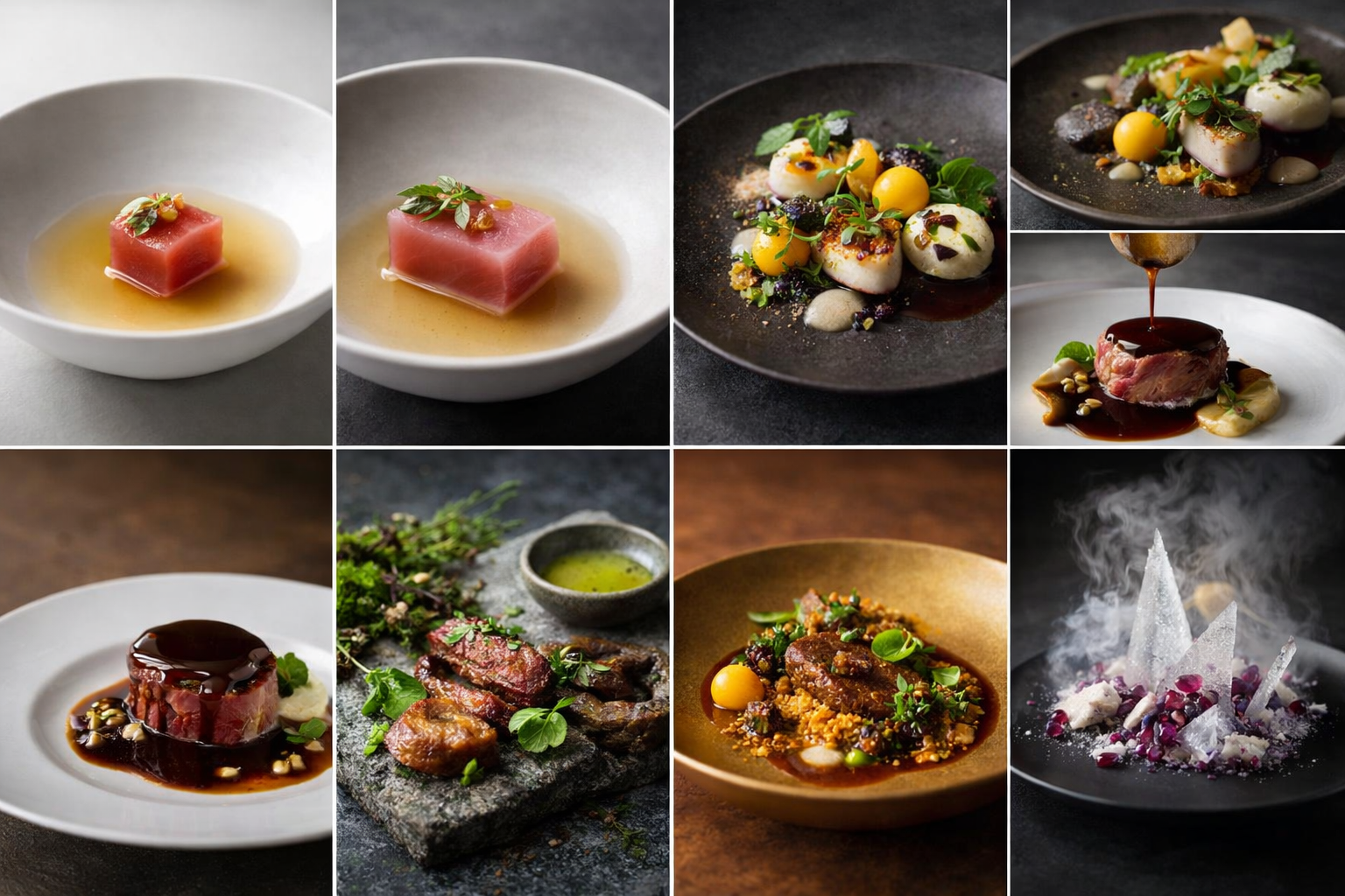 Nigiri, Prawn & Lamb Degustation Grid I