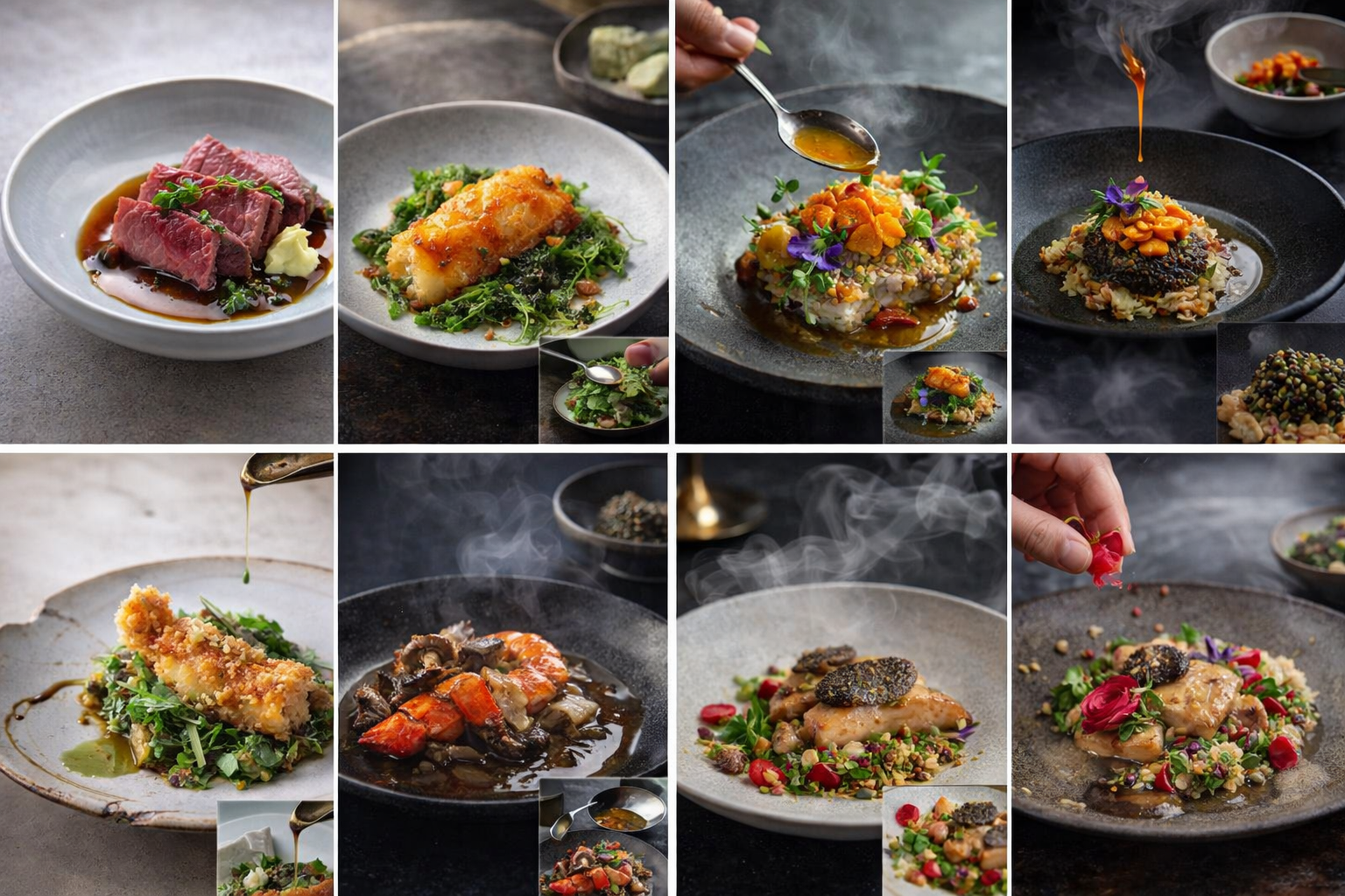 Nigiri, Prawn & Lamb Degustation Grid II