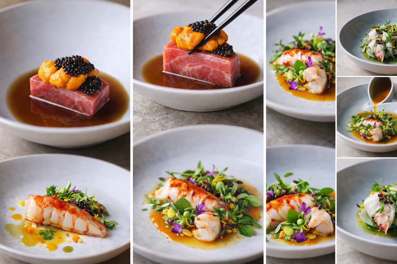 Wagyu, Caviar Rice & Lobster Suite