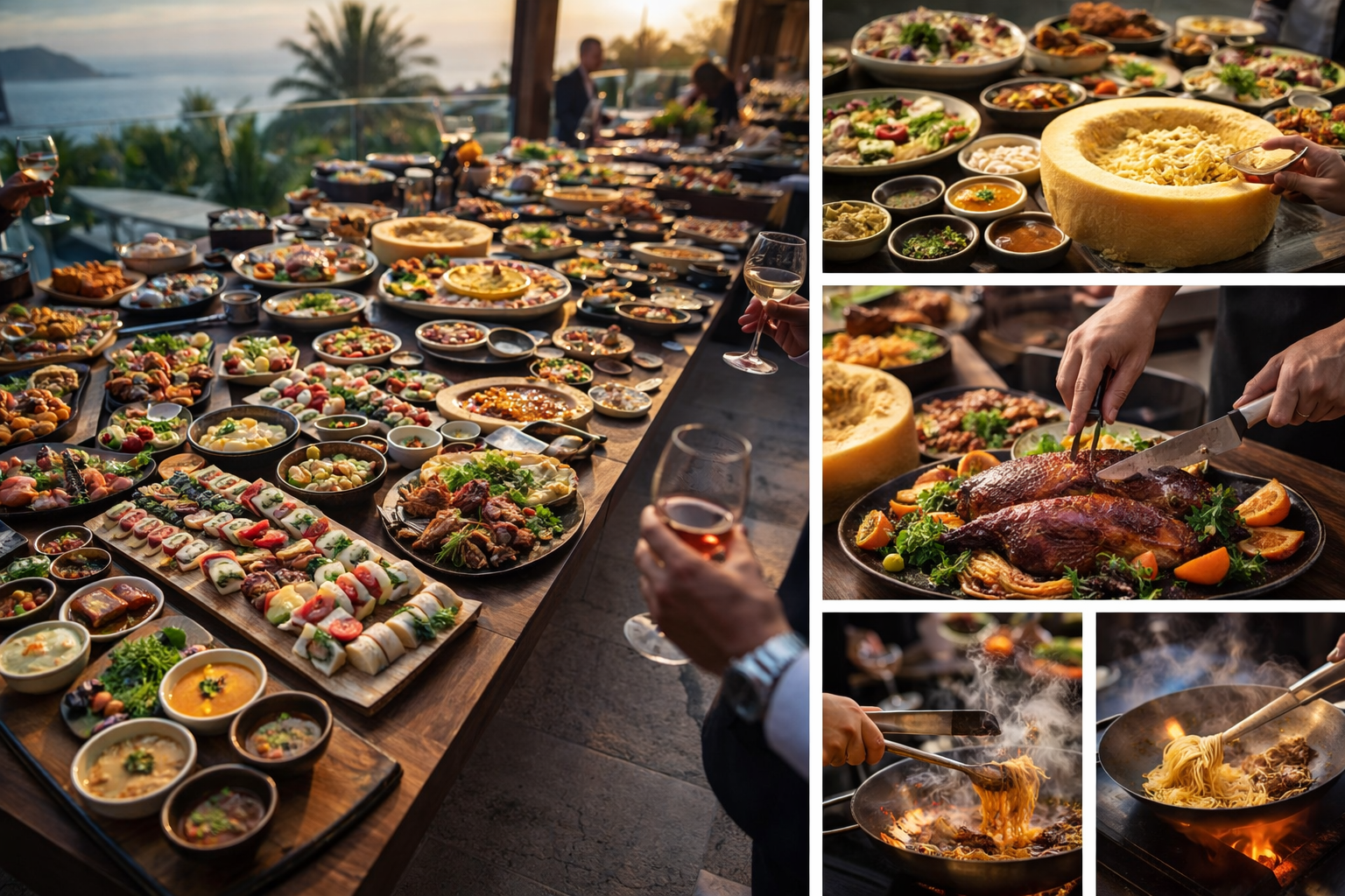 Elegant Culinary Art Event Buffet