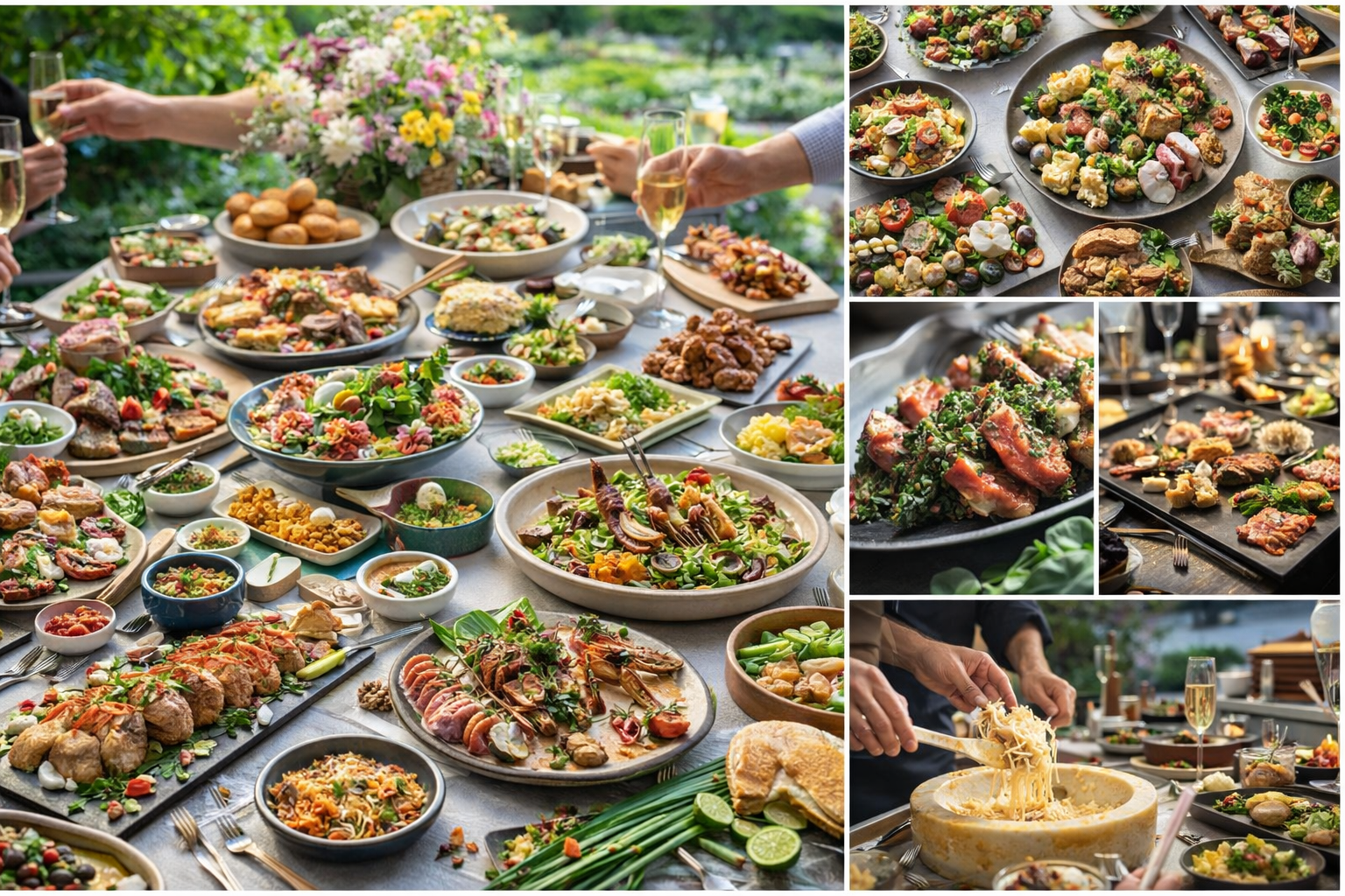 Garden Brunch Fruit And Pastry Buffet