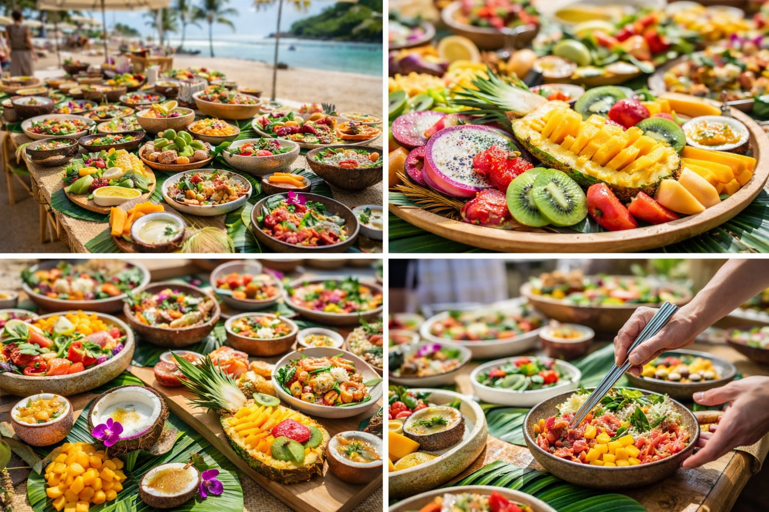 Hawaiian Brunch Elegance Event Buffet